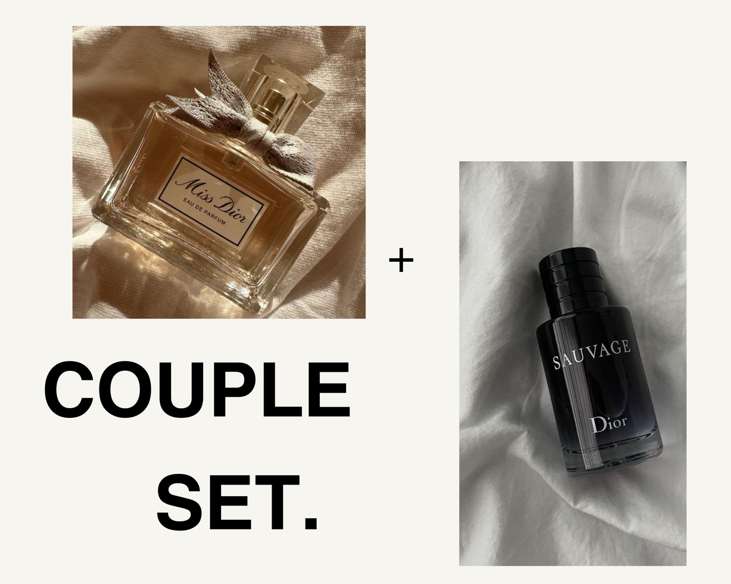 Couple set Dior sauvage + miss dior 2x10ml