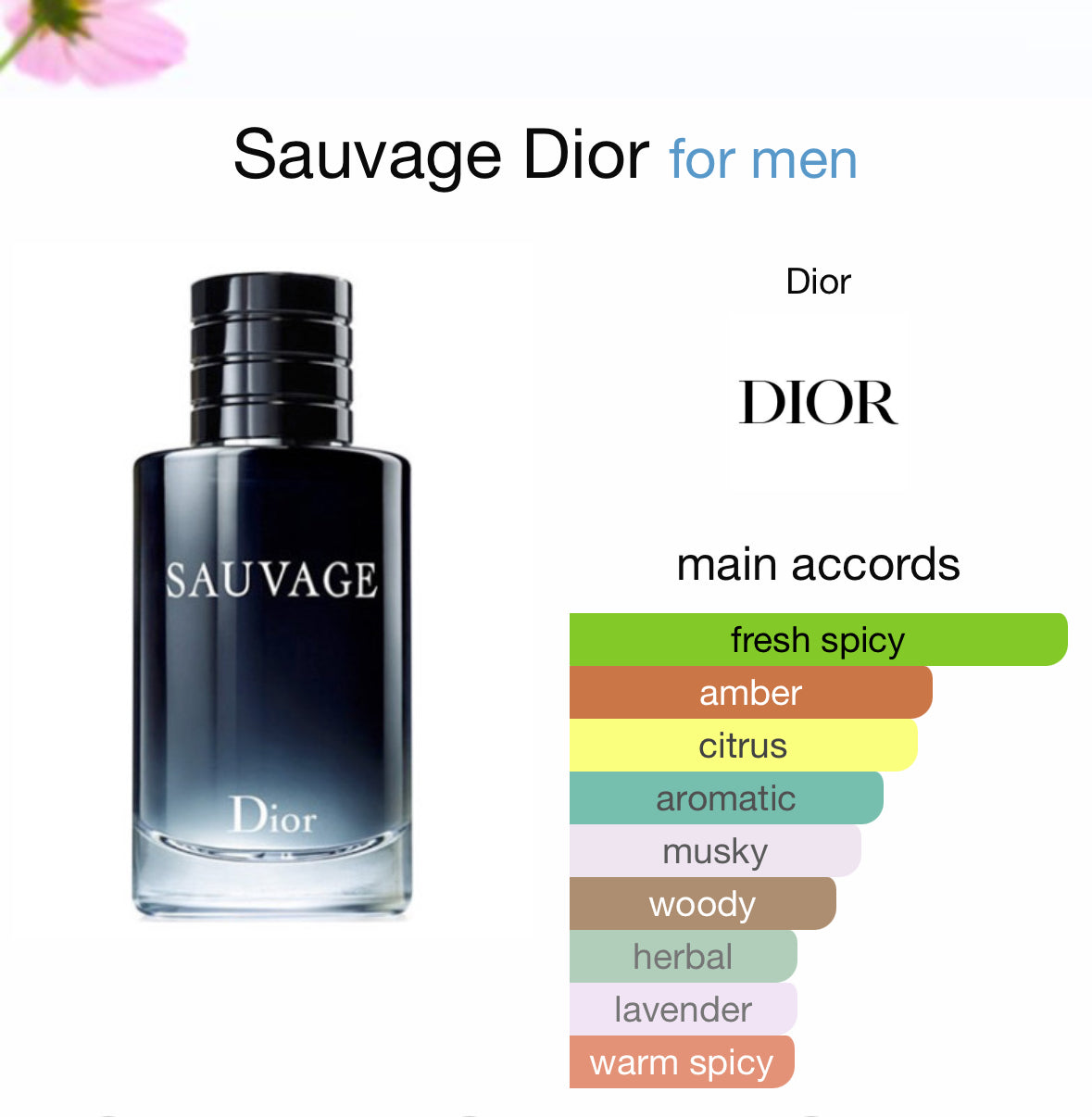 1. Dior sauvage edt