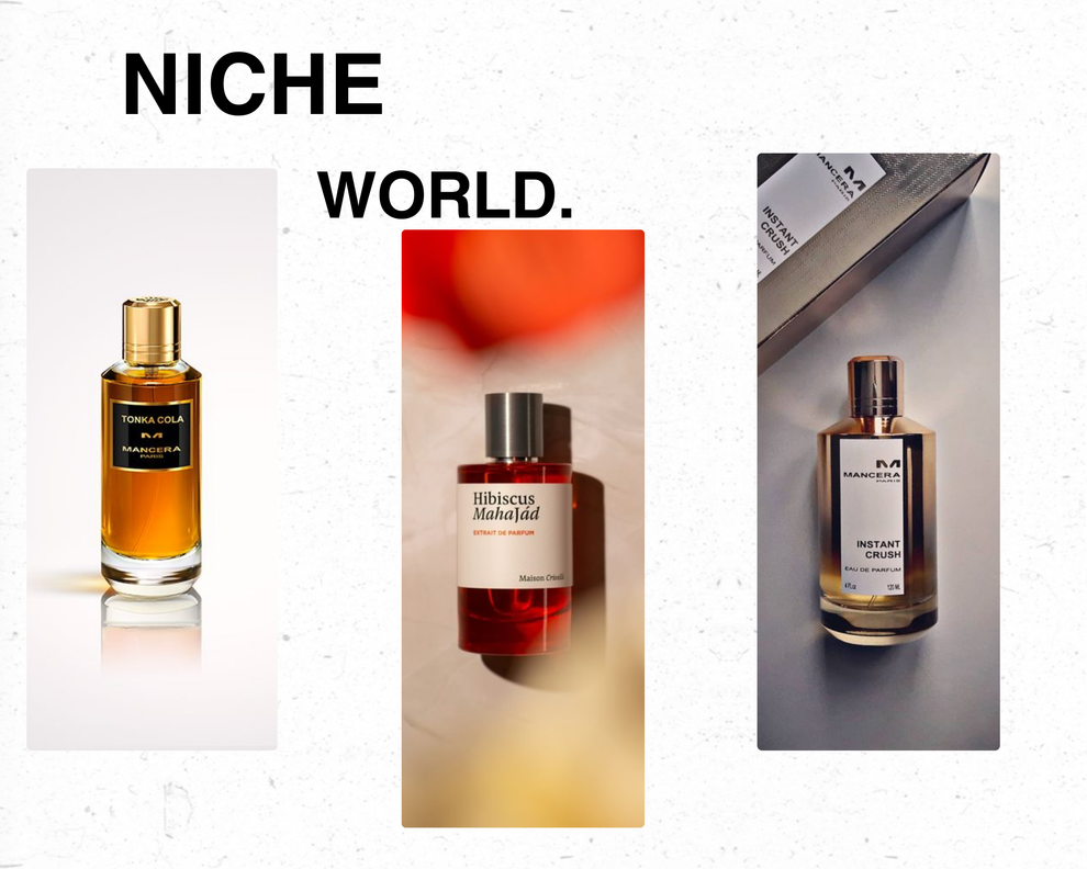 Niche combo Hibiscus mahajad, mancera instant crush, mancera tonka col ...